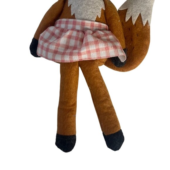 2024 Target Bullseye Plush Forest Creature Fox Apron Fabric Figure New - Picture 4 of 8